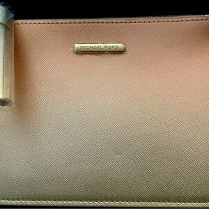 New Michael Kors Gold Wonderlust Cosmetics Pouch